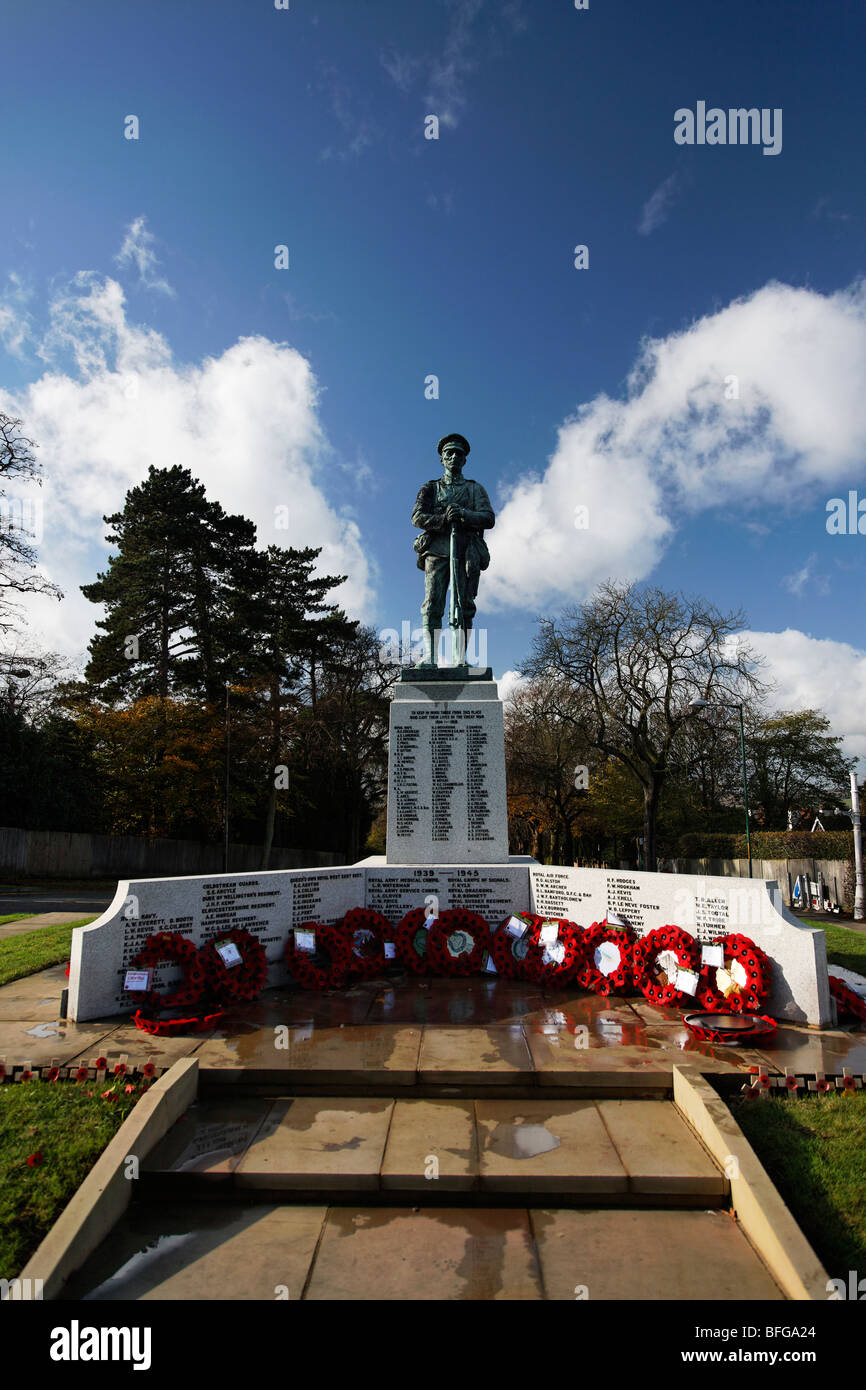 A war memorial on The Vine in Sevenoaks, Kent Stock Photo