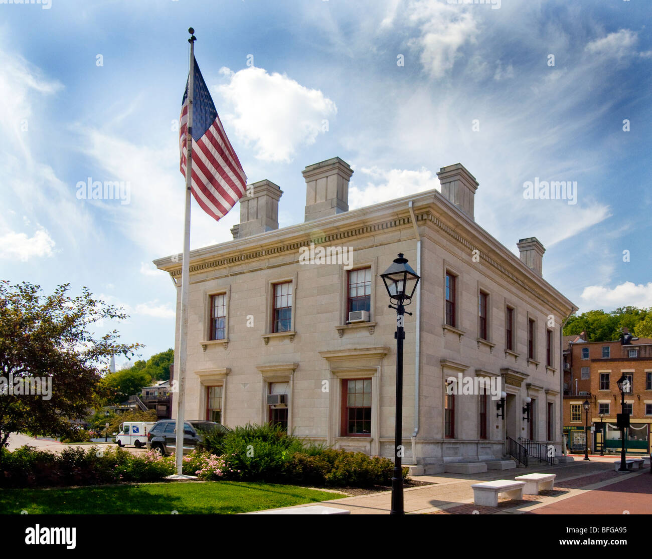 The United States Post Office, a Great American Post Office, in Galena ...