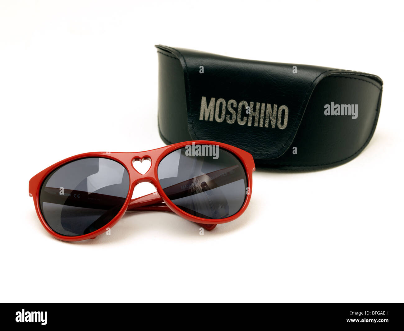 Cool Red Designer Sunglasses Stock Photo - Alamy