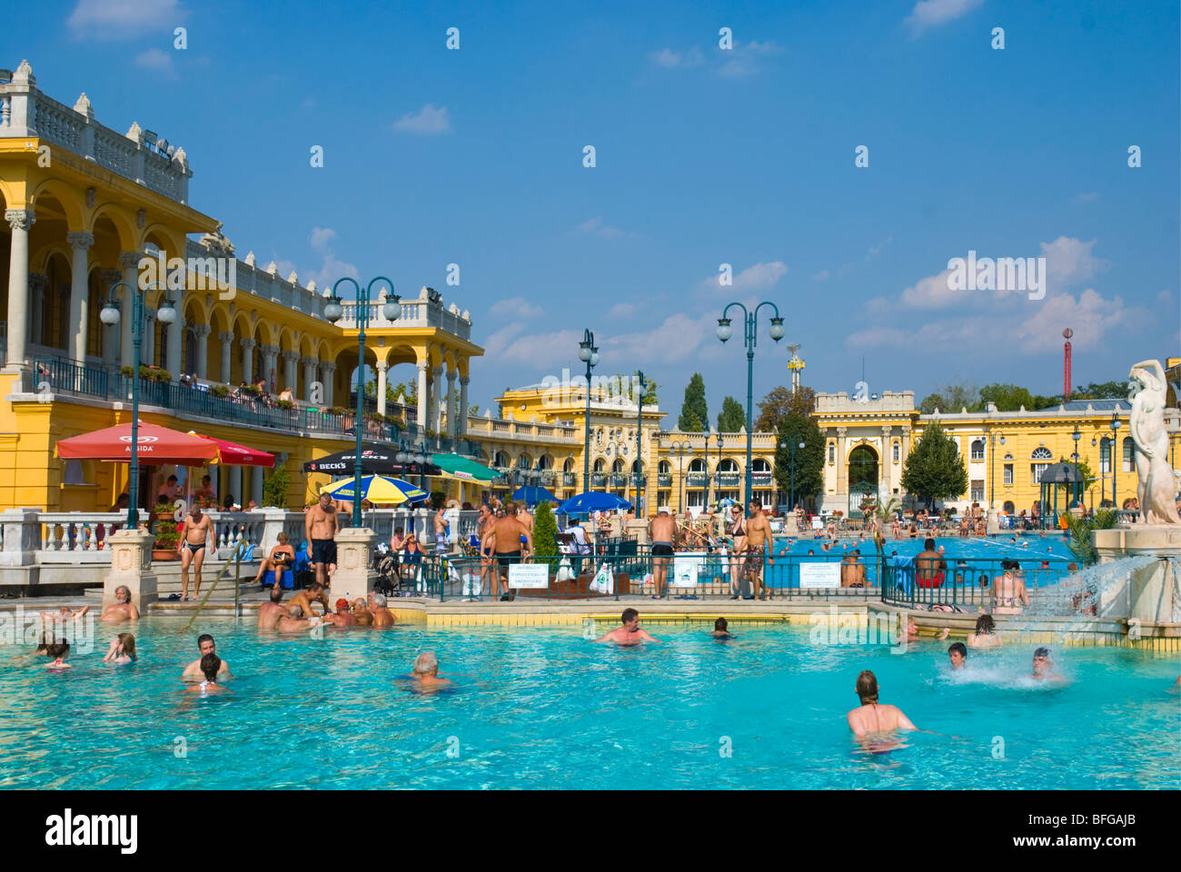 Szechenyi f rd baths in the City Park of Budapest Hungary Europe Stock Photo