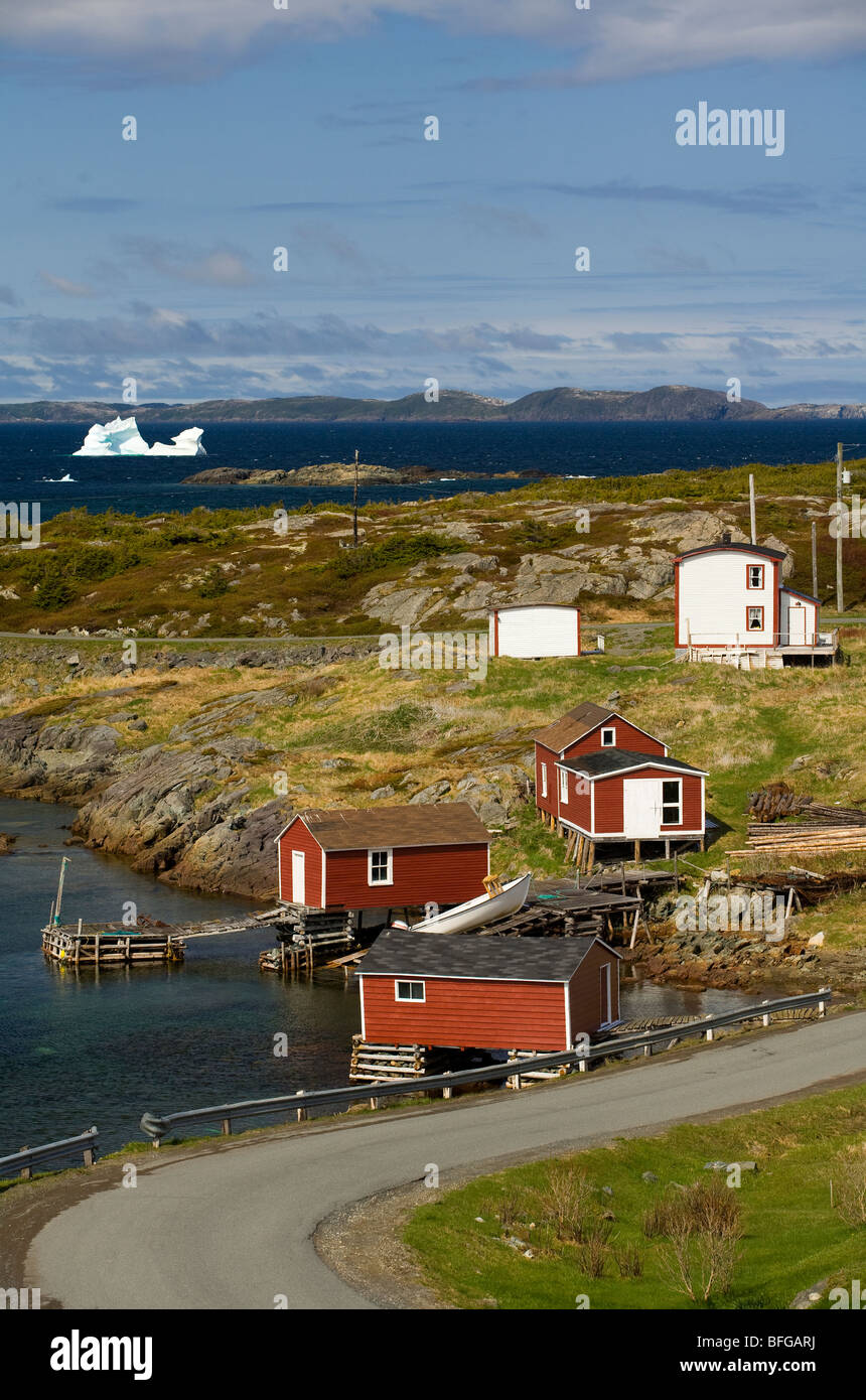 coastal village, Change Islands, Newfoundland & Labrador, Canada Stock