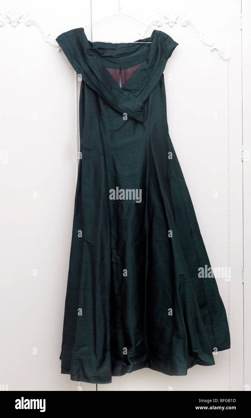 Bottle Green Velvet Gown