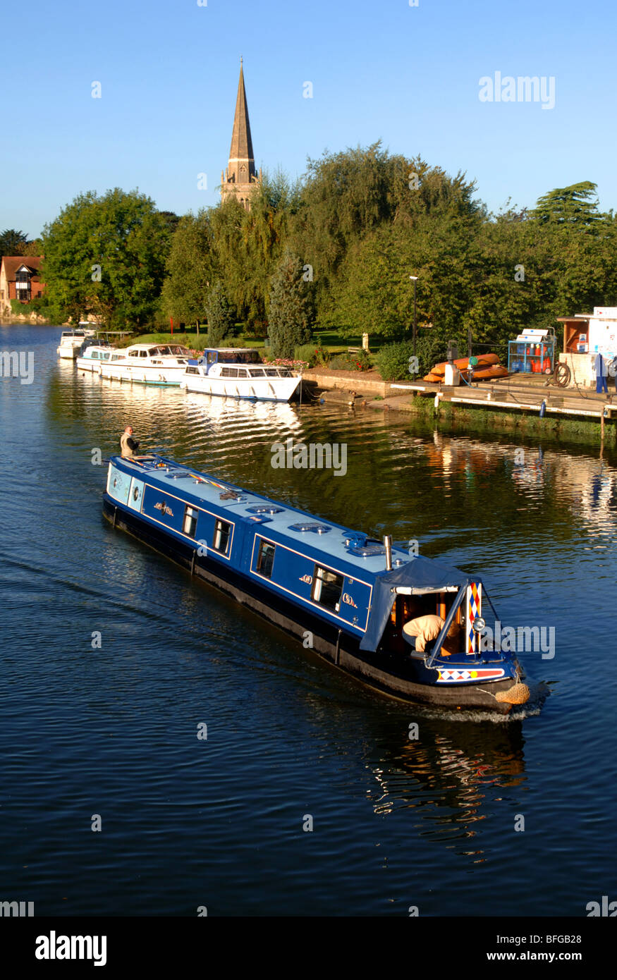 The River Thames, Abingdon, Oxfordshire, UK Stock Photo