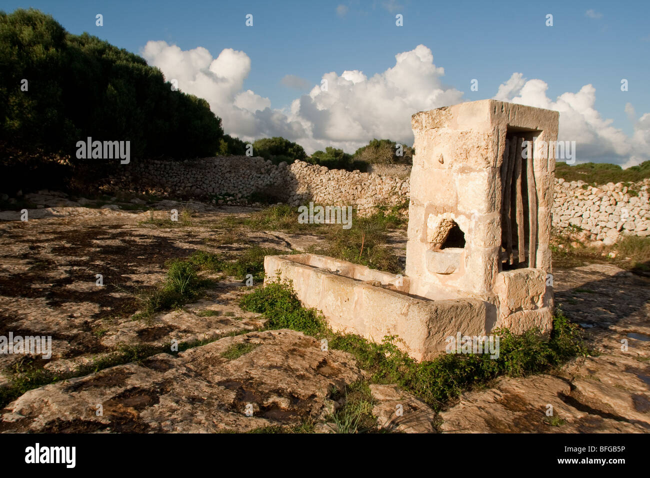 Poblado de Torretrencada, Menorca, Spain Stock Photo