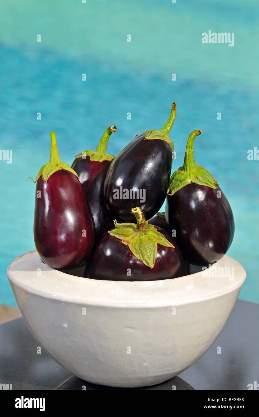 Aubergines, aubergine Eggplant Stock Photo Alamy