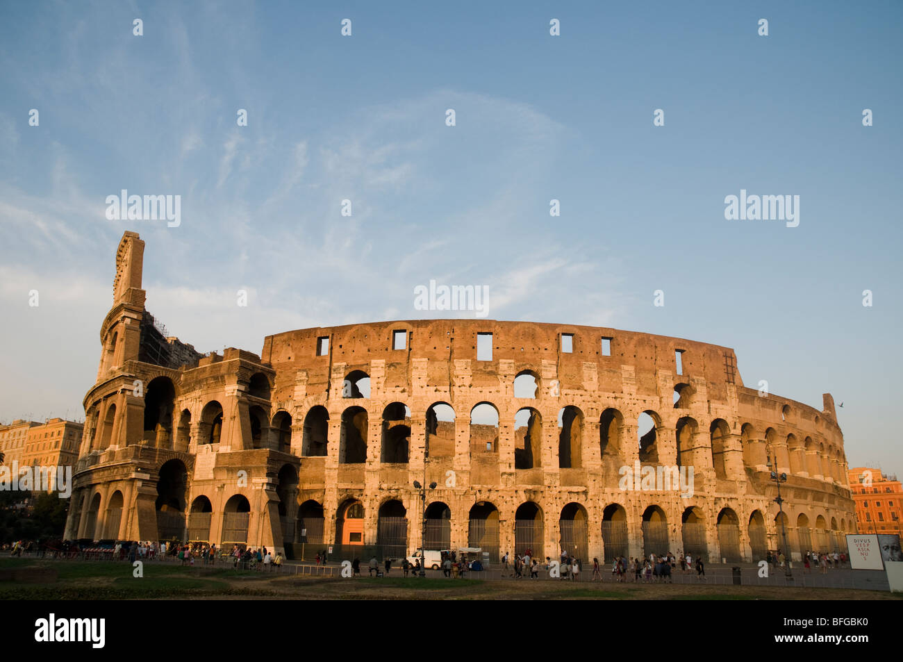 Exterior view of the Colosseum Stock Photo - Alamy
