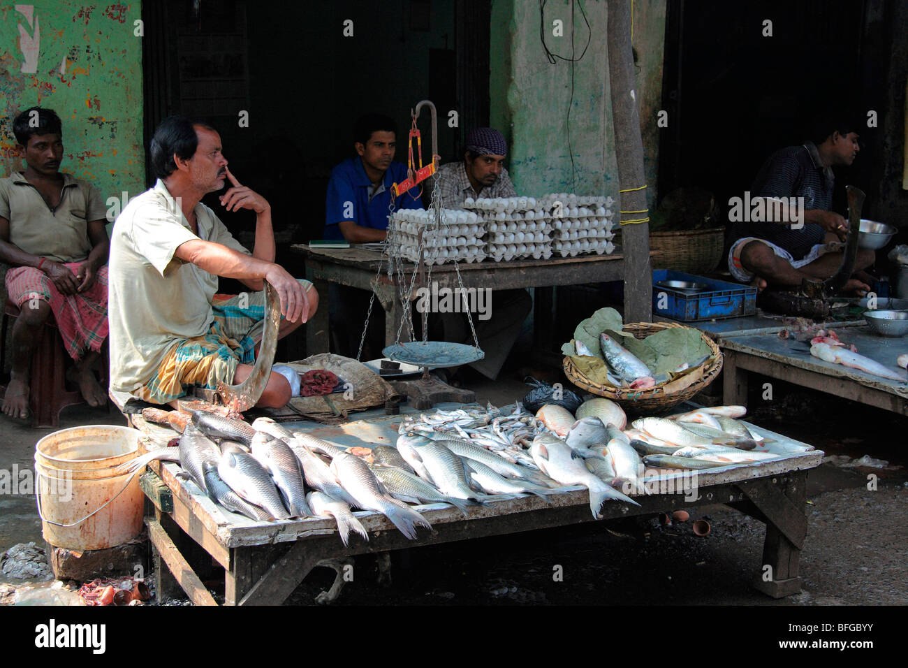 Bengal Fish Market Stock Photo Alamy