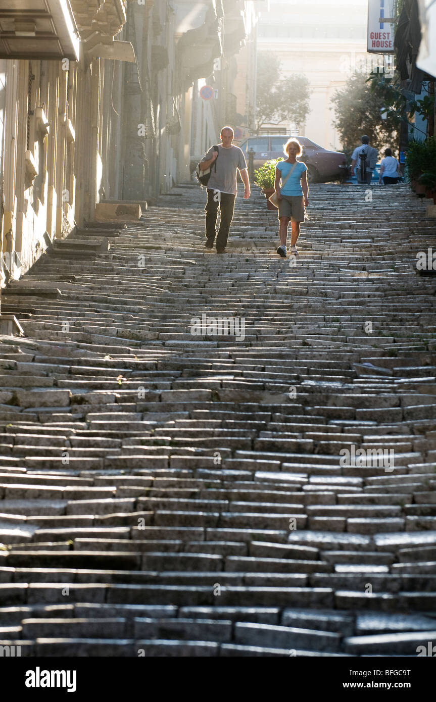 Valetta Step Malta steps valletta street hi-res stock photography and images - Alamy