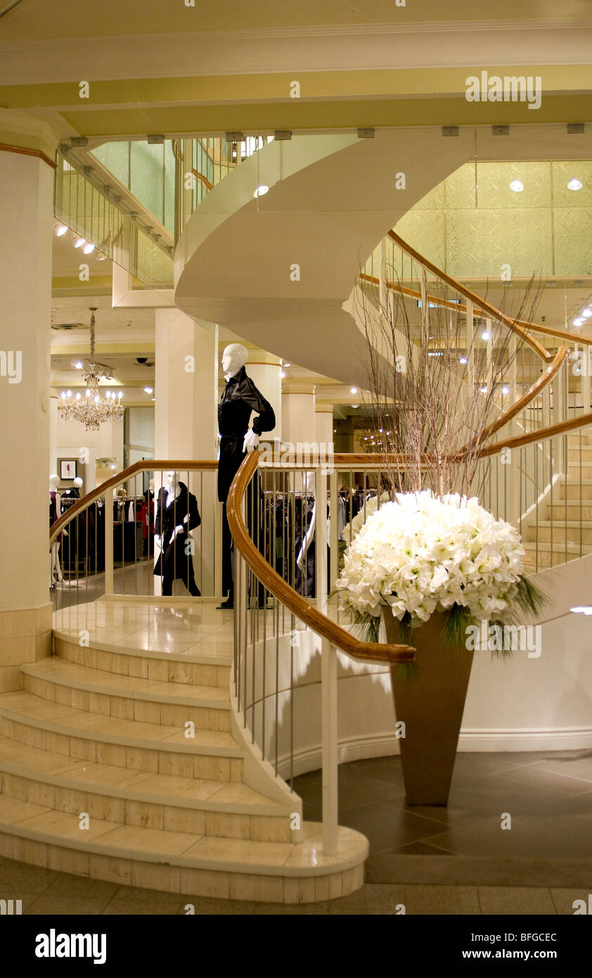 Staircase Ogilvy's Department store Montreal Stock Photo Alamy
