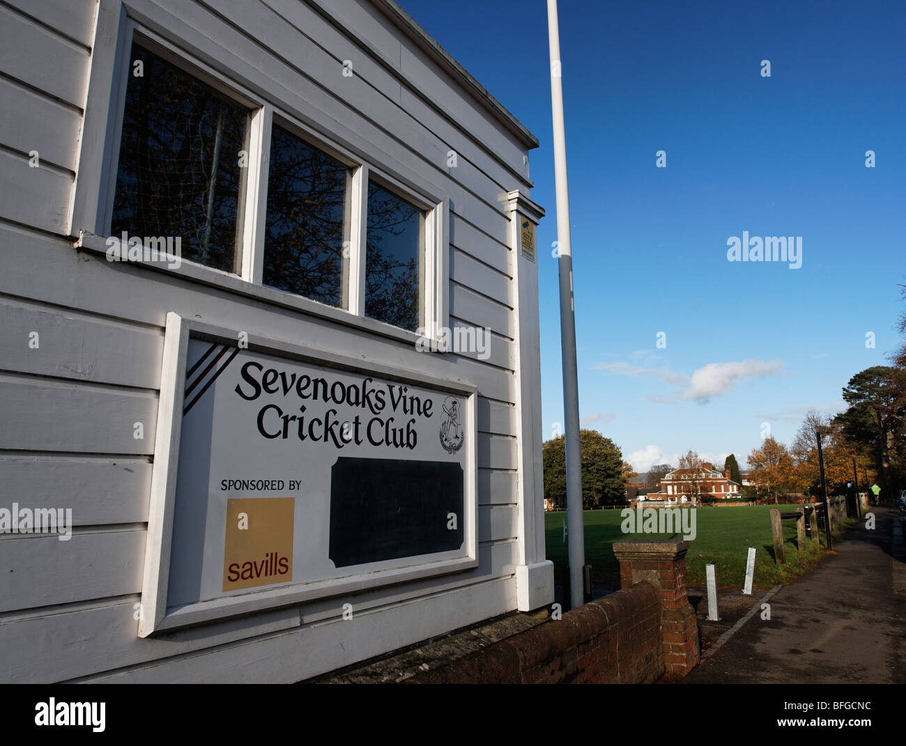 Sevenoaks Vine cricket club. Stock Photo