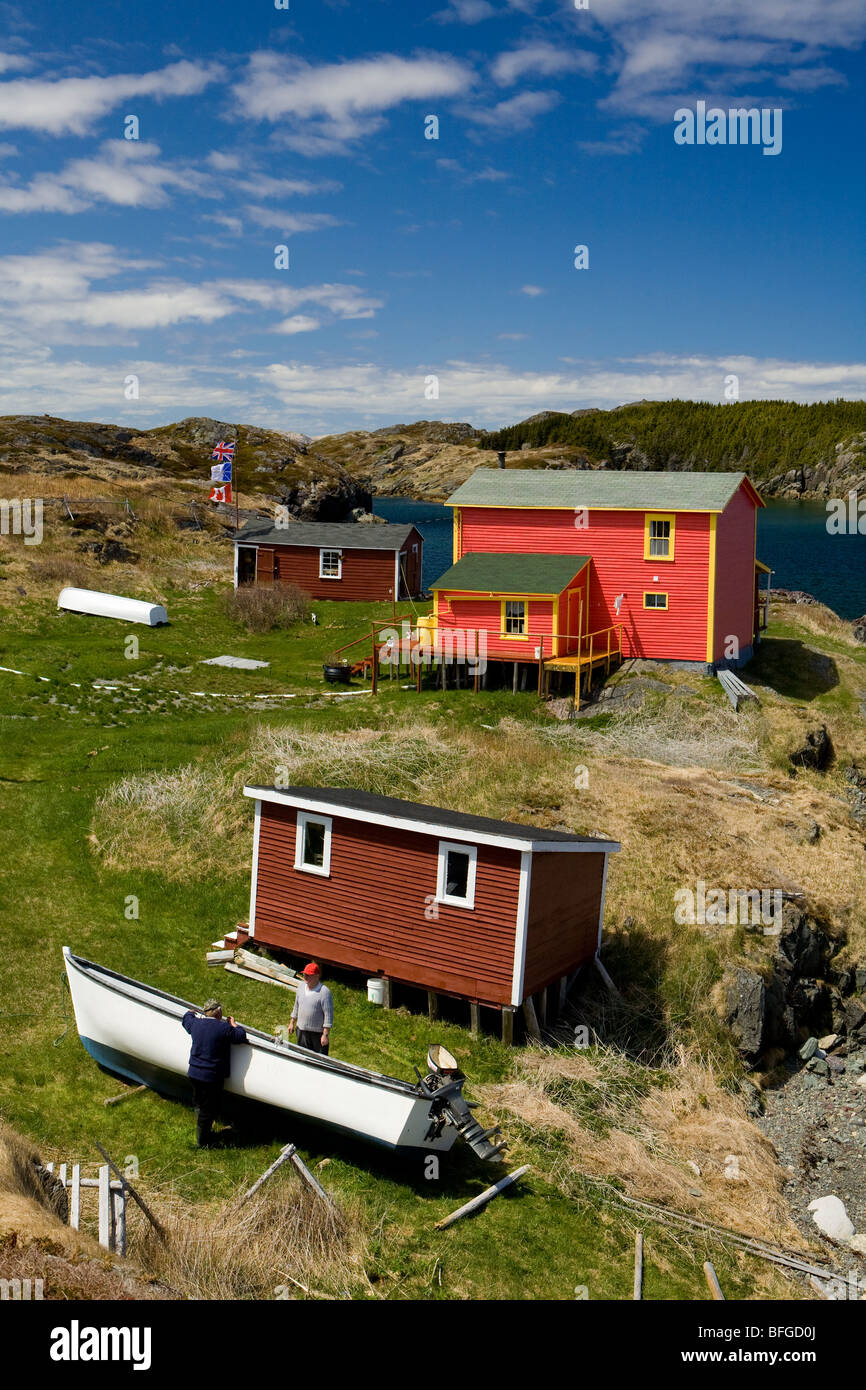 house and outbuildings, Change Islands, Newfoundland & Labrador, Canada