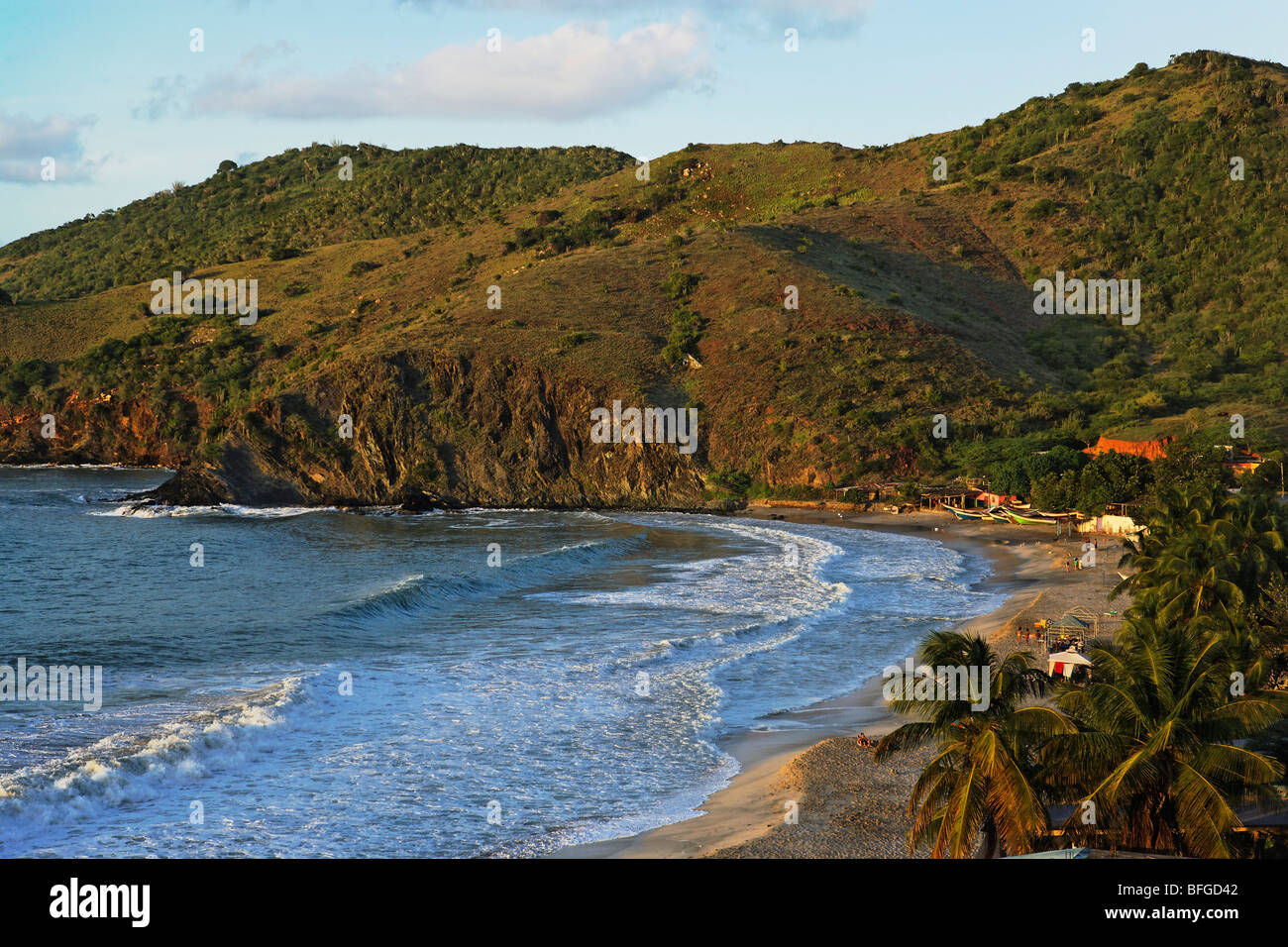 View over Playa Manzanillo, Isla Margarita, Nueva Esparta, Venezuela ...