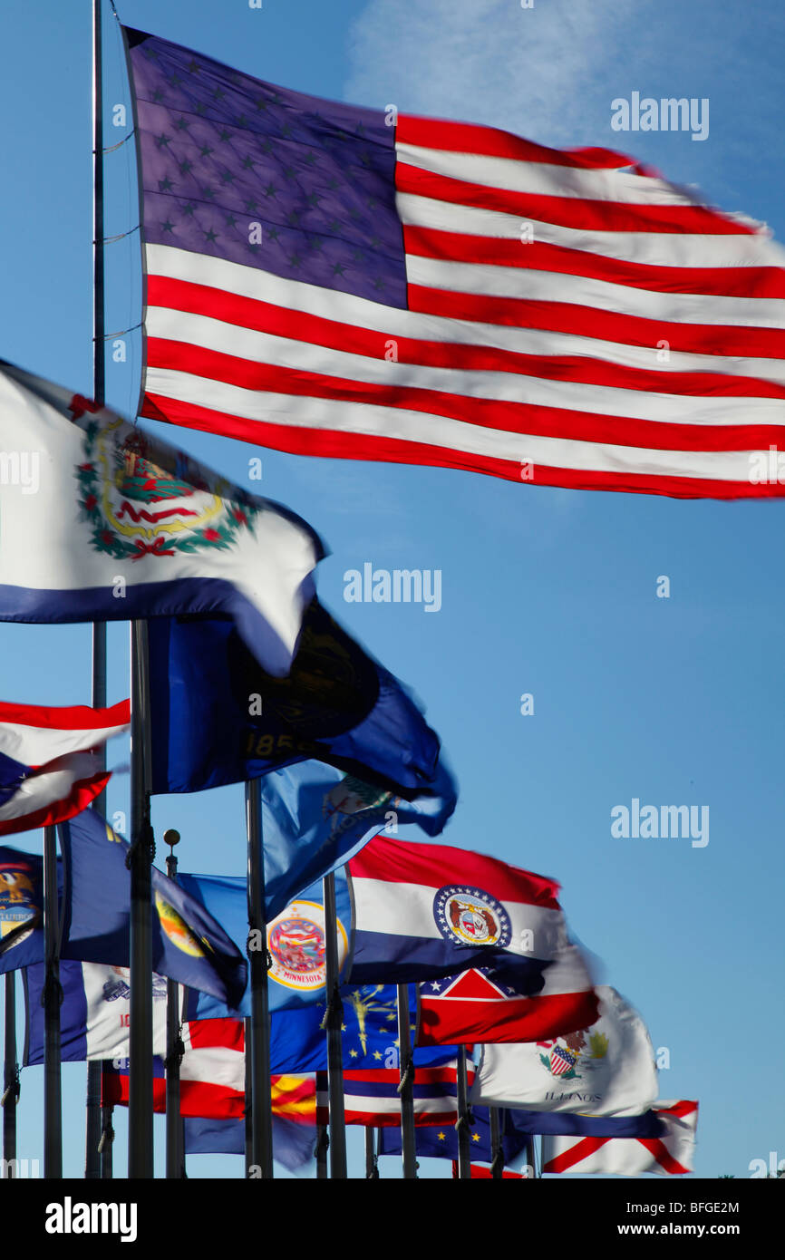 Brooklyn, Iowa of Flags" display museum Stock Photo Alamy