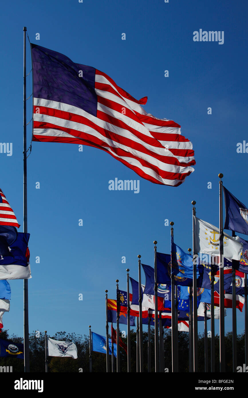 Brooklyn, Iowa of Flags" display museum Stock Photo Alamy