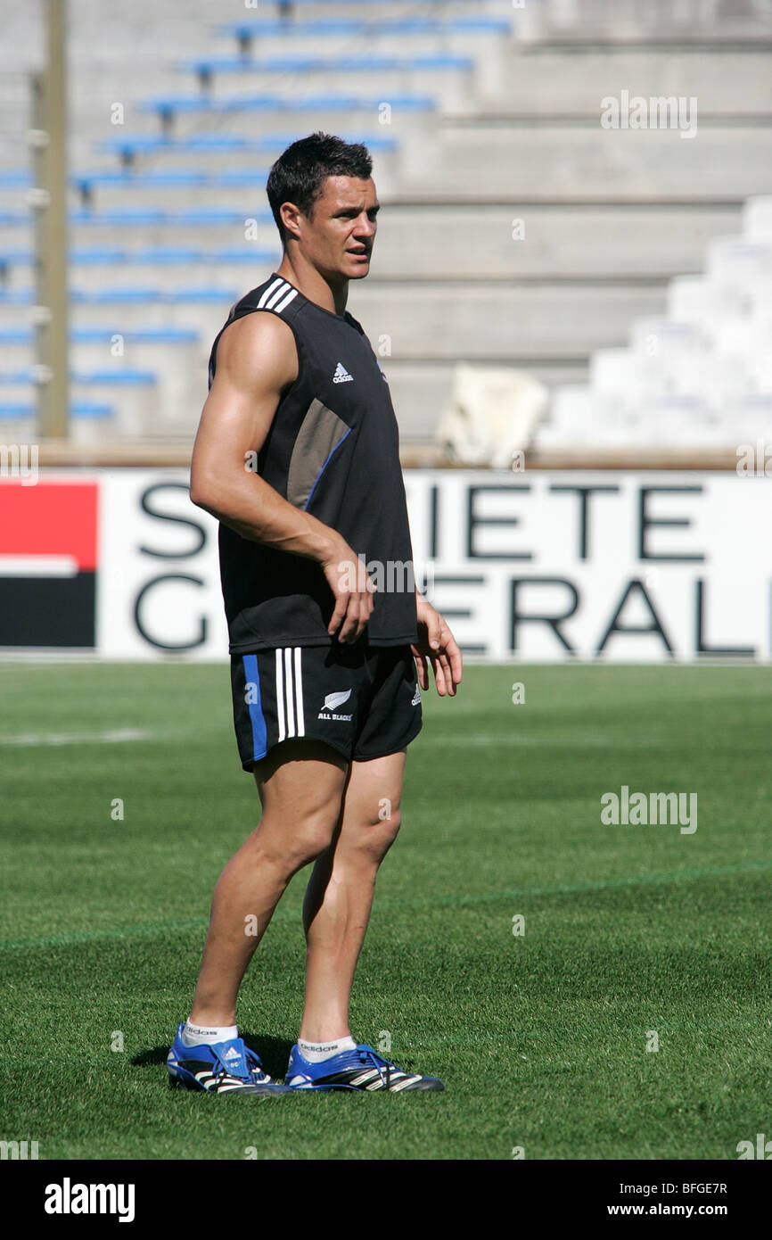 New Zealand Rugby Union team fly half Dan Carter in training Stock Photo