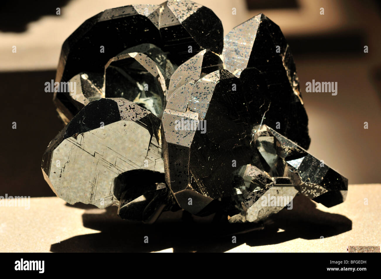 Hematite, iron oxide FeO2. Stock Photo