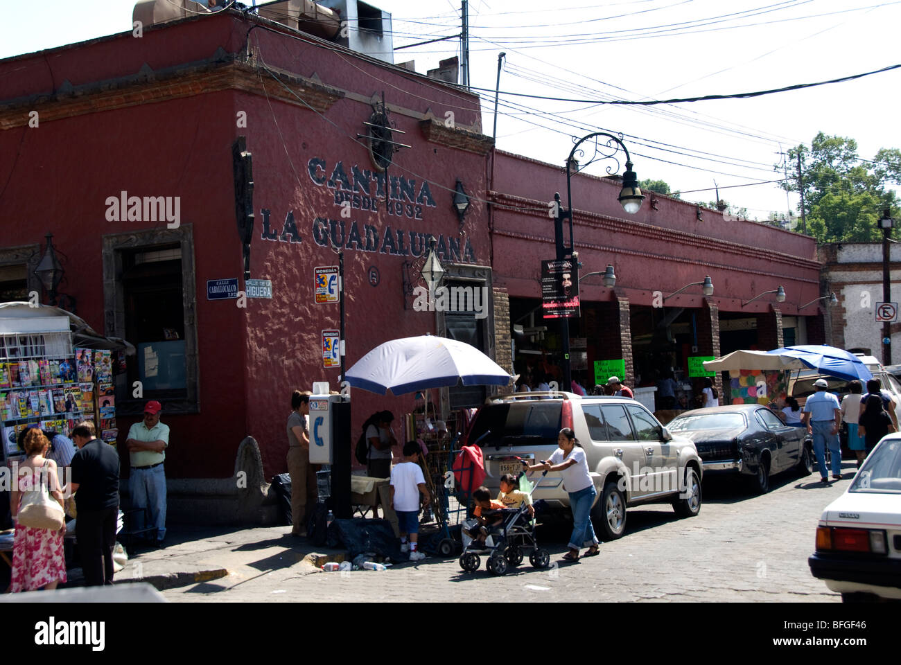 Cantina, Coyoacán, Mexico city, Mexico Stock Photo