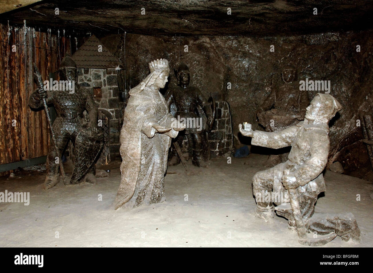 The Wieliczka Salt Mine,  in Wieliczka , southern Poland in the Kraków  area. Stock Photo