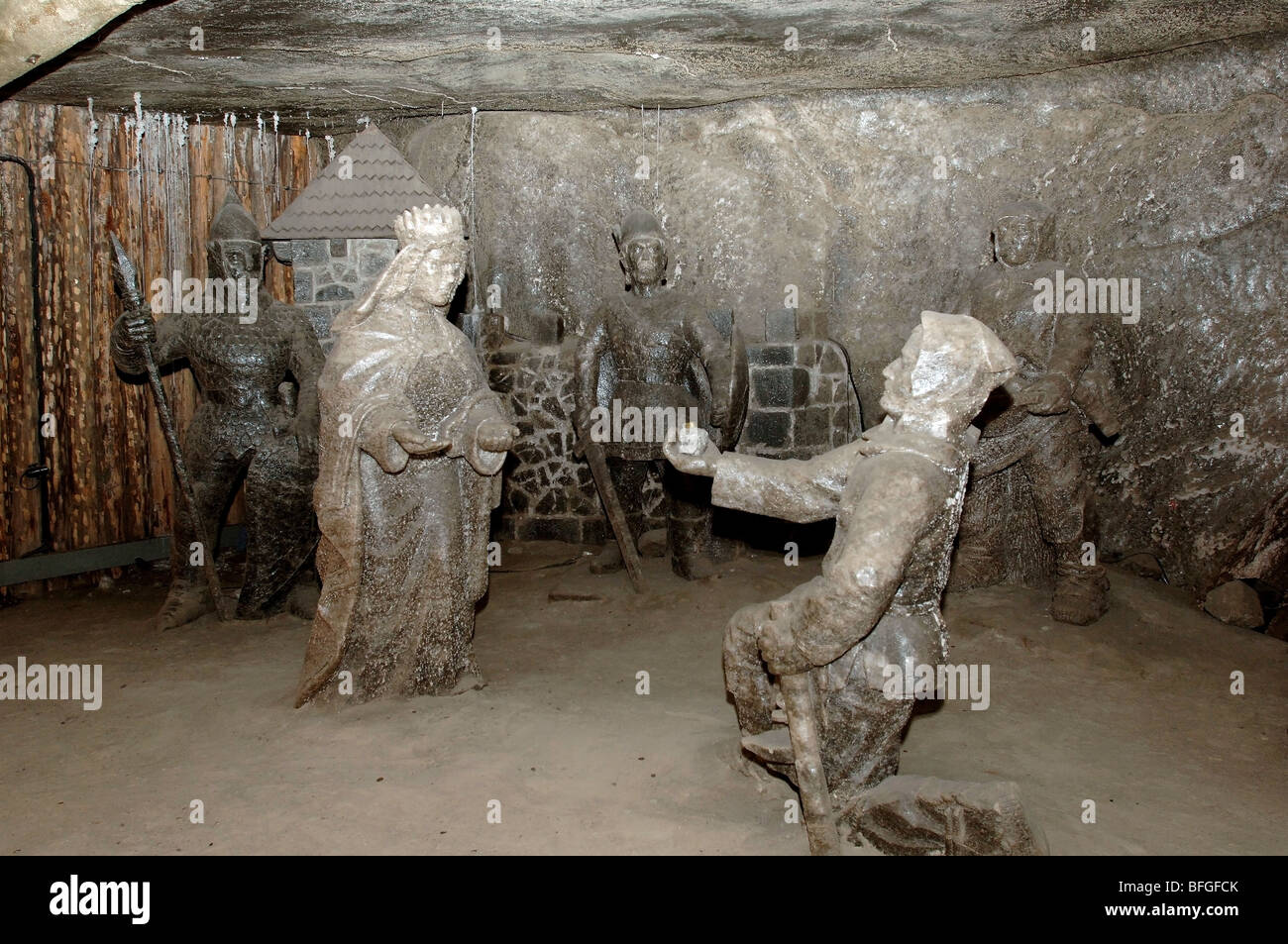 The Wieliczka Salt Mine,  in Wieliczka , southern Poland in the Kraków  area. Stock Photo
