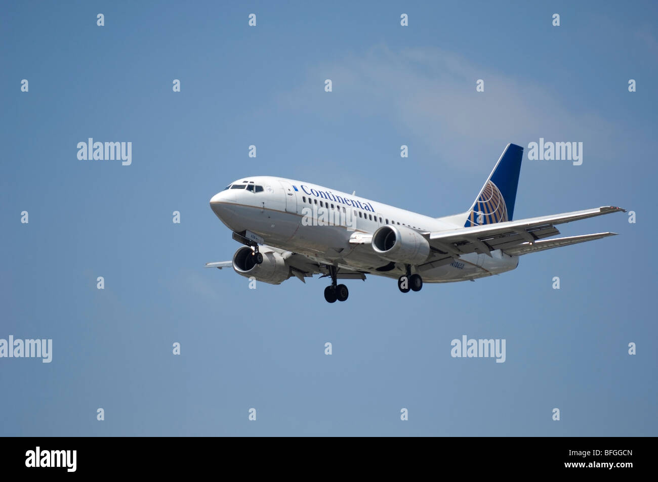 Continental Airlines Jet Airplane Stock Photo - Alamy