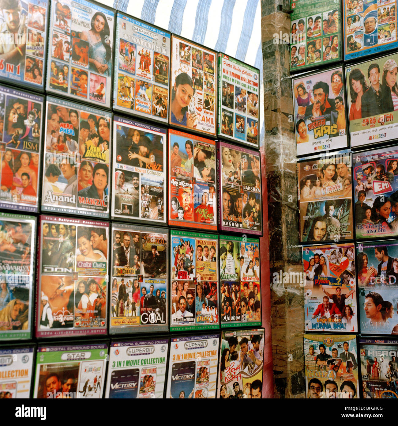 Bollywood movies on dvd hi-res stock photography and images - Alamy