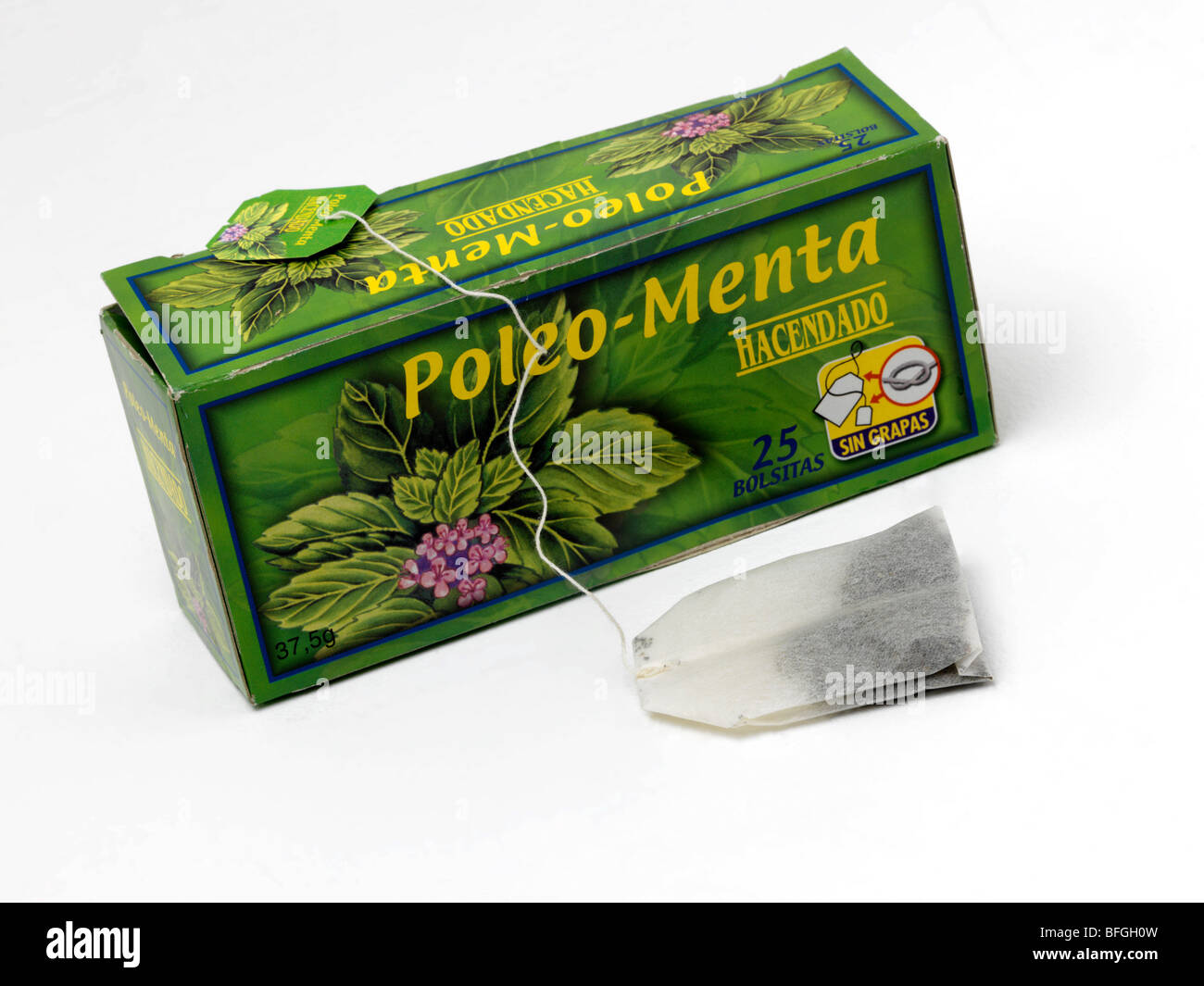 Spanish Herbal Mint Tea with Hibiscus Stock Photo Alamy