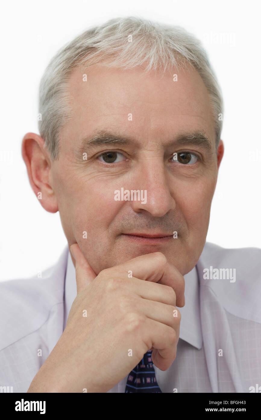Mature middle aged white man hi-res stock photography and images - Alamy
