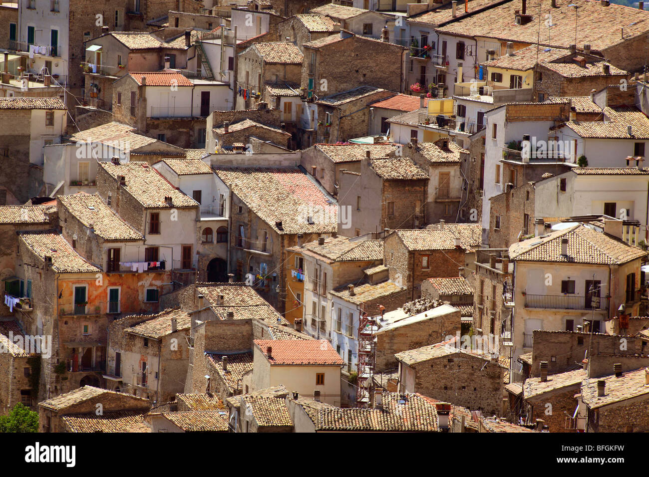 Italy Abruzzo Pacentro Stock Photo Alamy