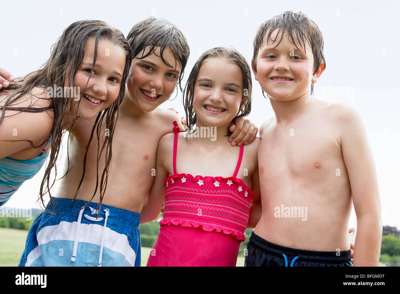 children in swimsuits
