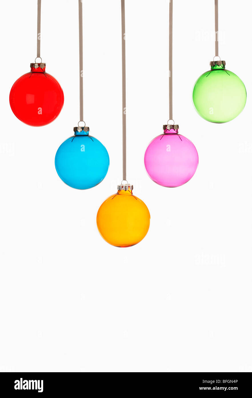 Group christmas baubles cut out hi-res stock photography and images - Alamy