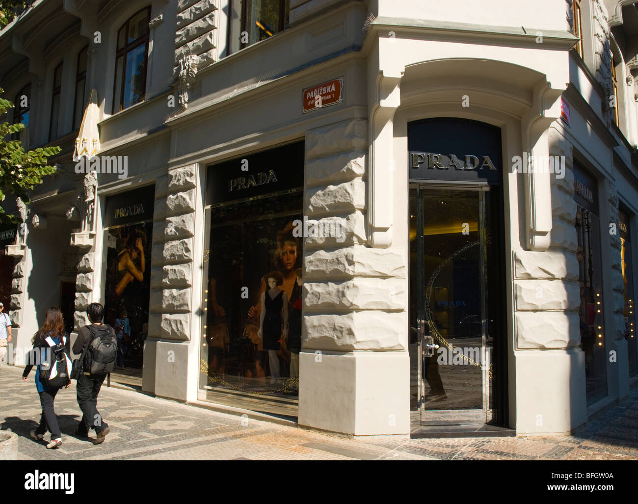 Prada shop was opened along Parizska street in 2009 in Prague Czech  Republic Europe Stock Photo - Alamy
