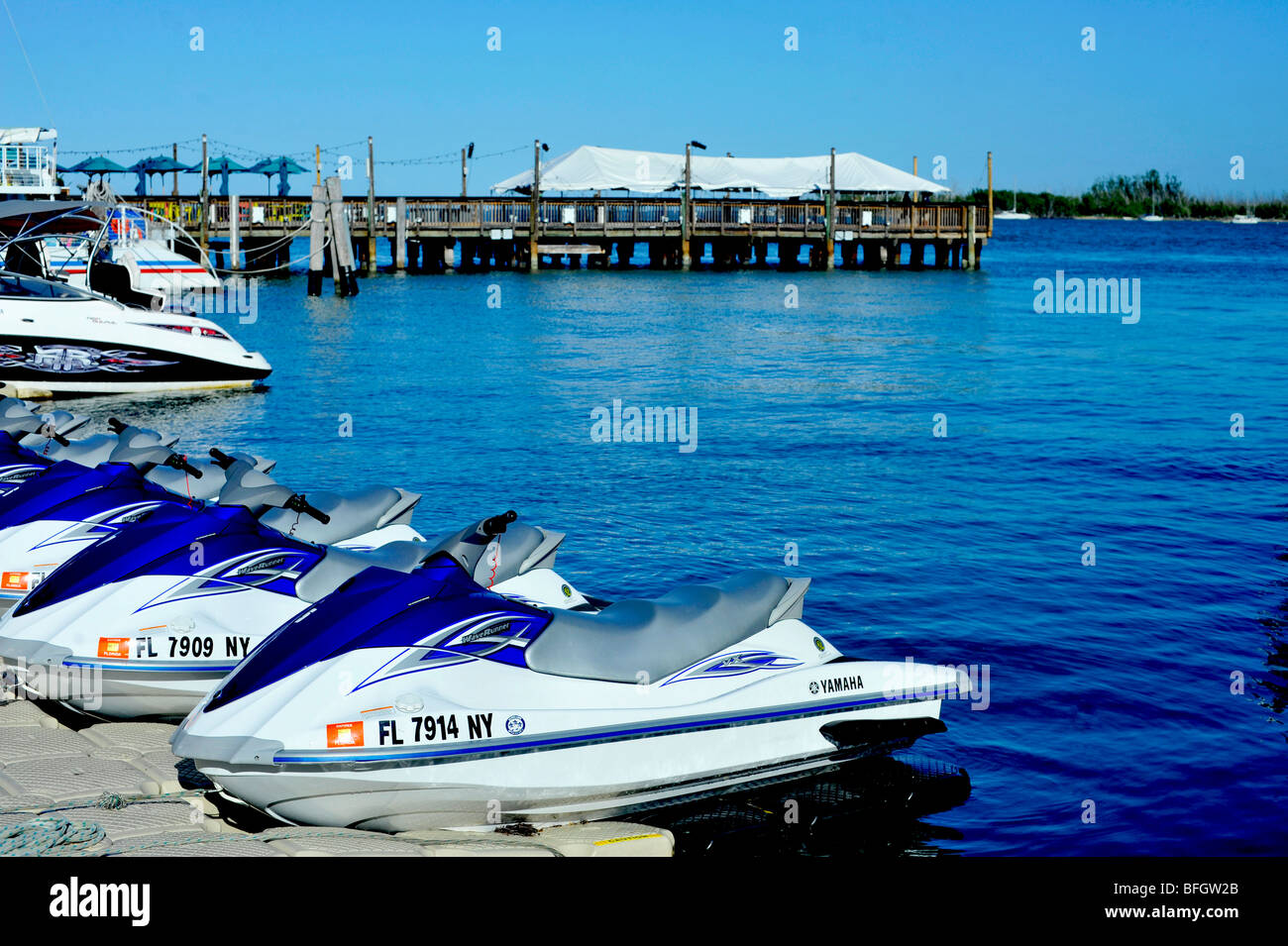 Ski Jets in Key West Stock Photo Alamy