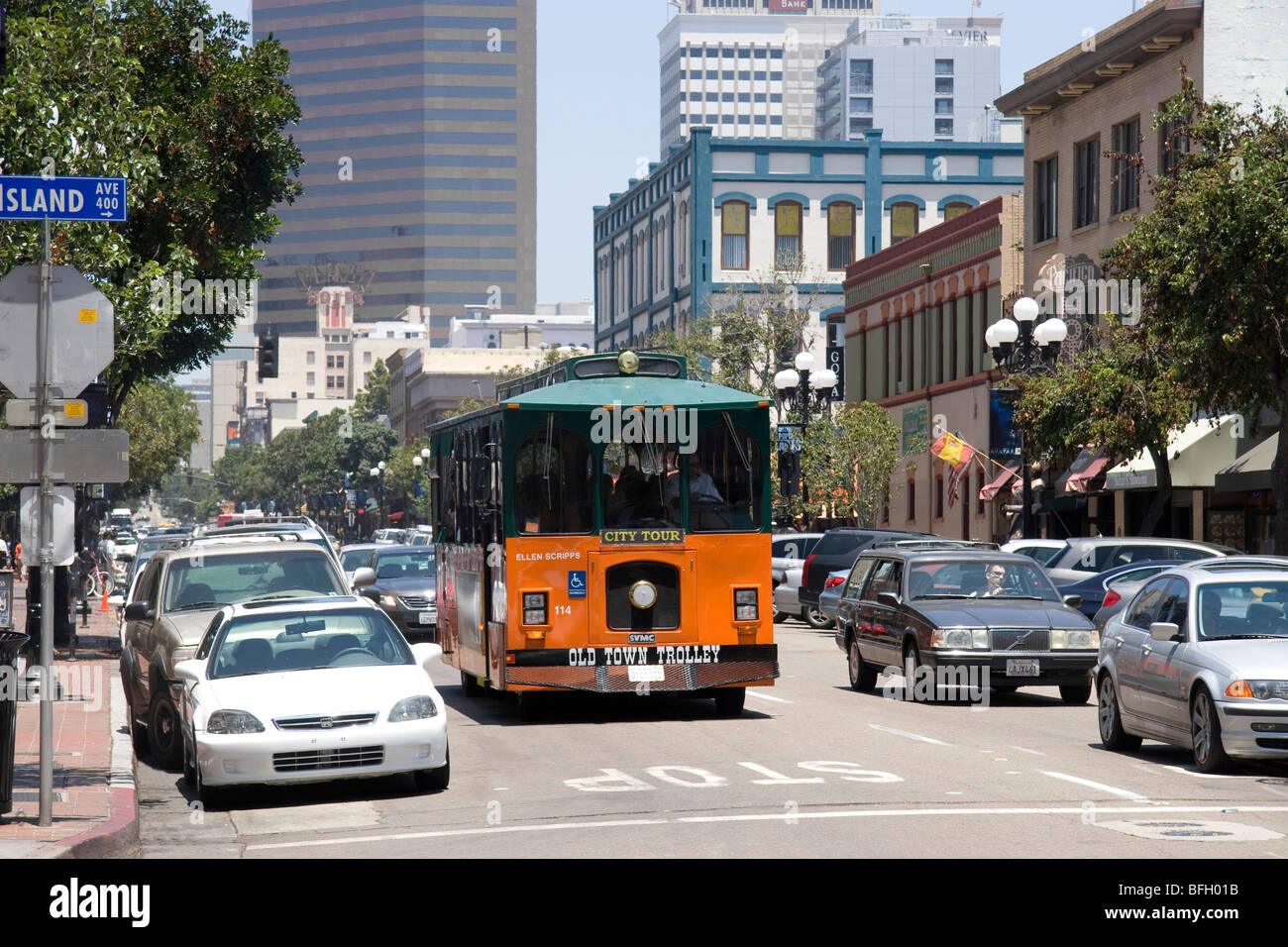 MAIN STREET IN SAN DIEGO. CALIFORNIA. USA Stock Photo Alamy