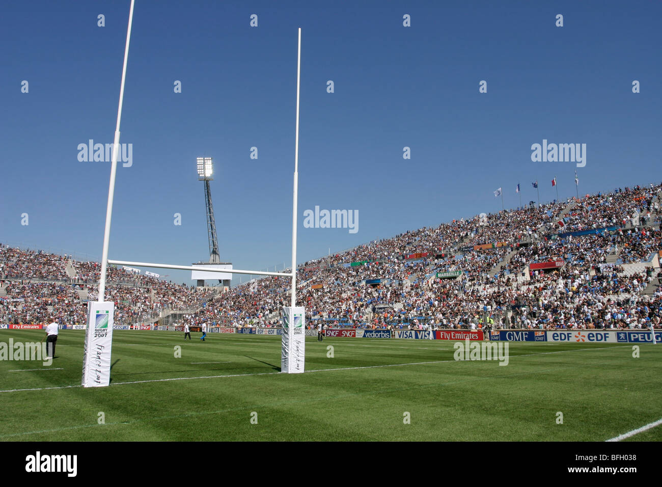 French Rugby stadium in Marseille, Stade Velodrome, host for the Rugby  World Cup 2007 Stock Photo - Alamy