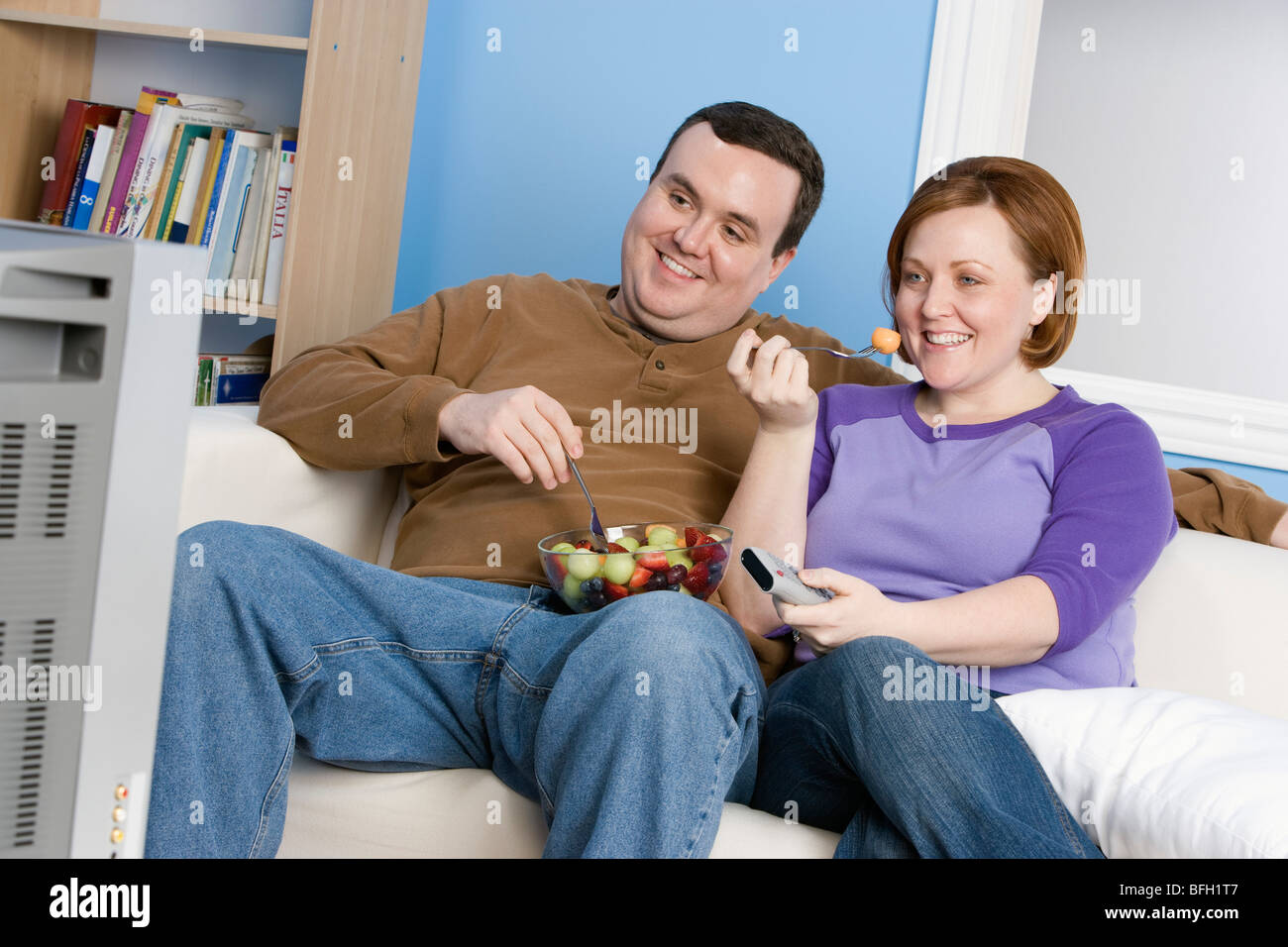 Woman Sitting Sofa Fat High Resolution Stock Photography and Images Alamy