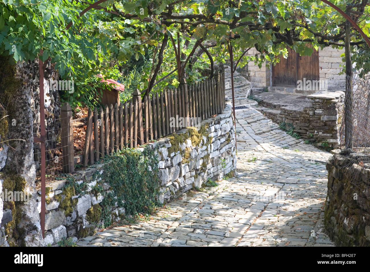 In the traditional Zagori Villages of mainland Greece Stock Photo Alamy
