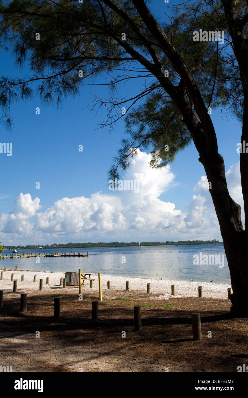 Anna Maria Island Beach in Sarasota County on The Sun Coast of Central Florida, USA Stock Photo