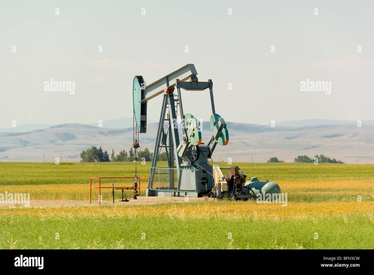 Pump Jack, Stavely, Alberta, Canada Stock Photo Alamy