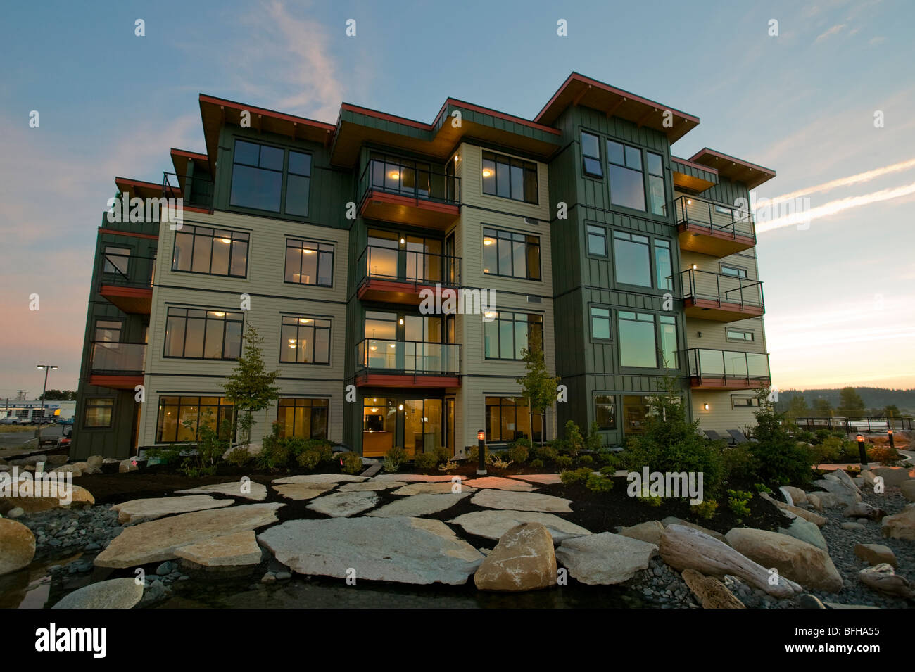 The Trumpeter's Landing condominiums, Courtenay, The Comox Valley