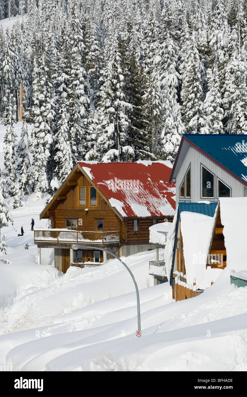Cabins At Mt Washington The Comox Valley Vancouver Island Stock