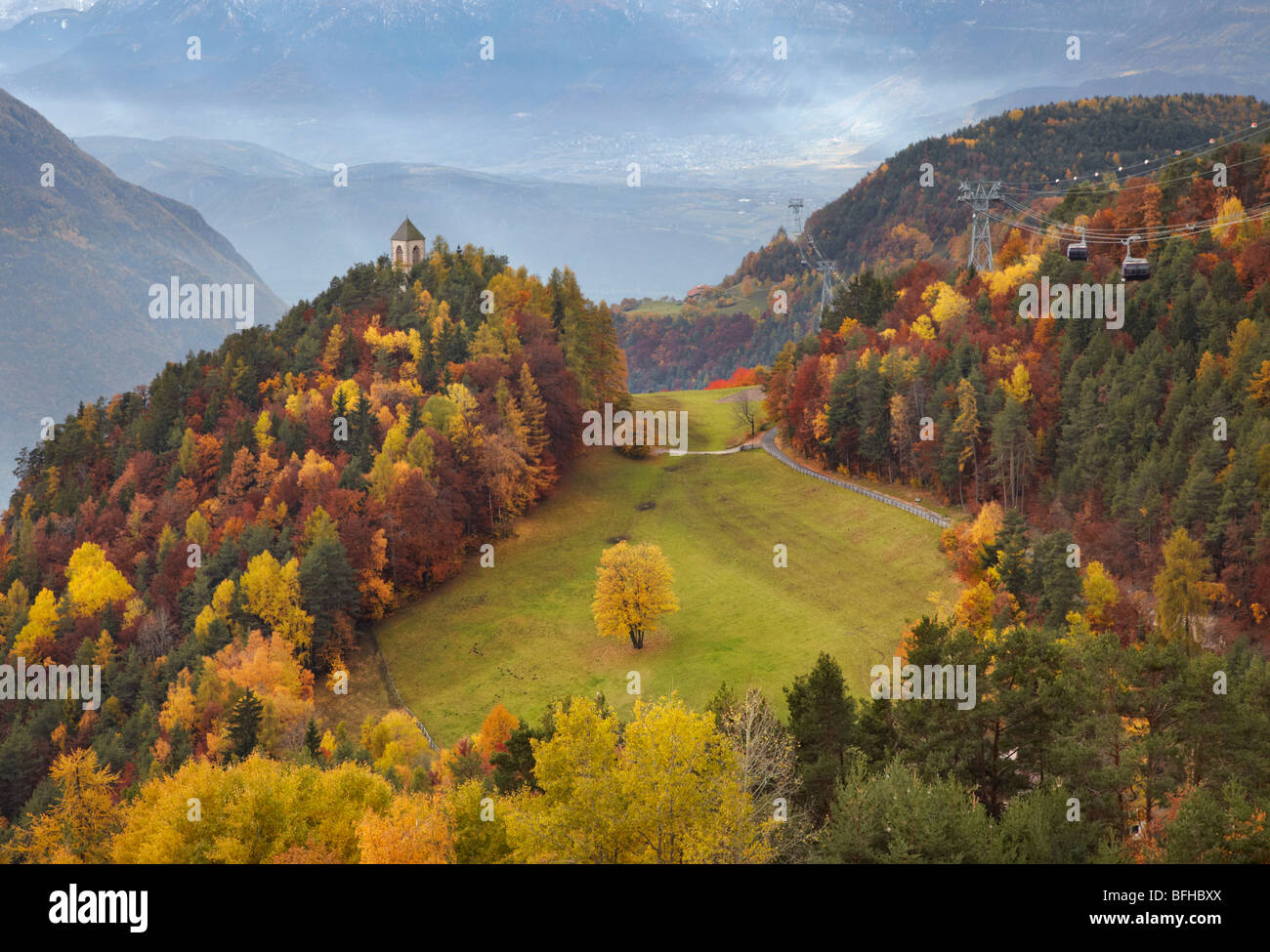 Church Of Sankt Jakob Below Soprabolzano Which Is Linked To Bolzano By The Ritten Cable Car Alto Adige Italy Stock Photo Alamy