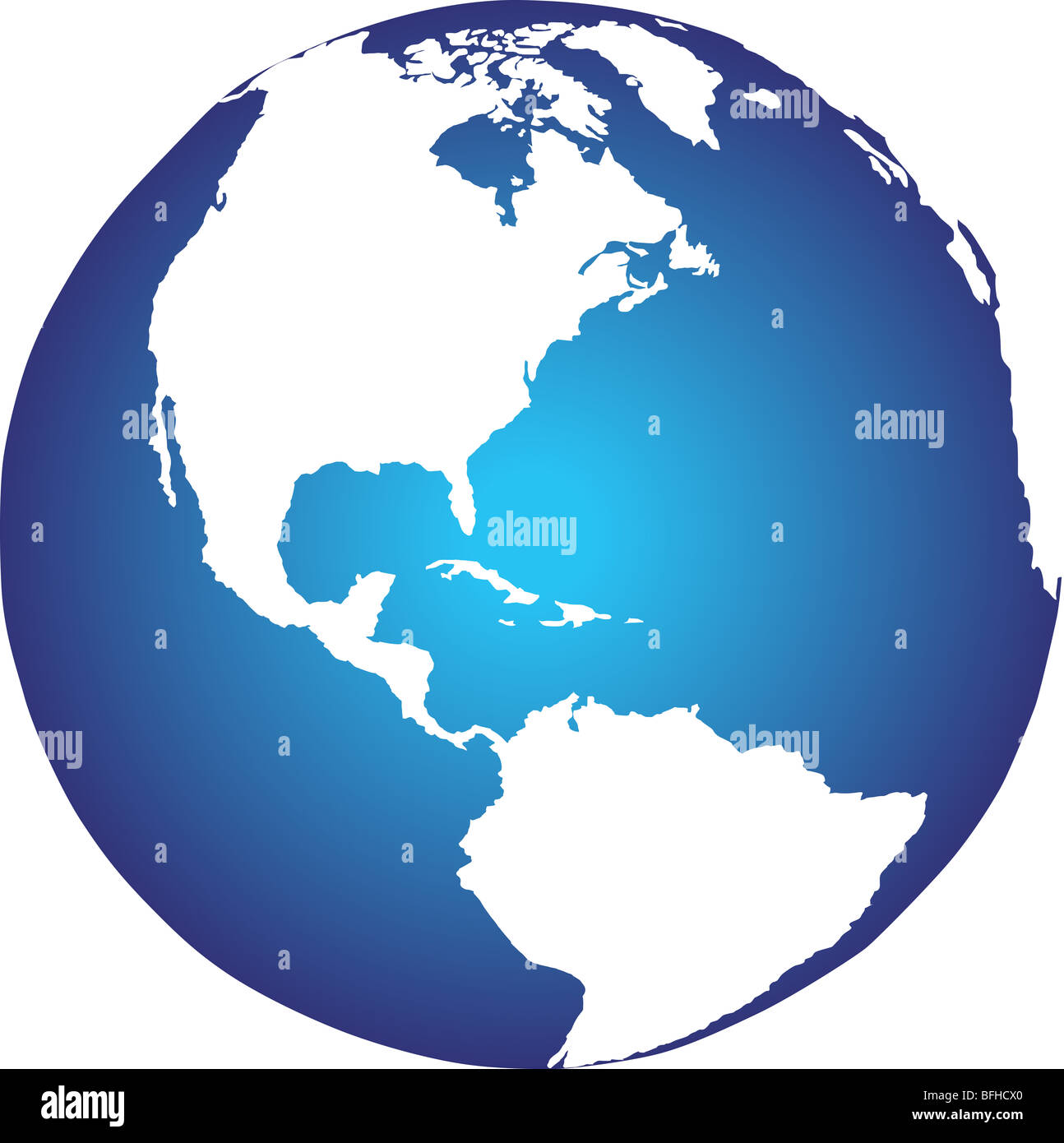 There is global view of earth from space stock photo alamy