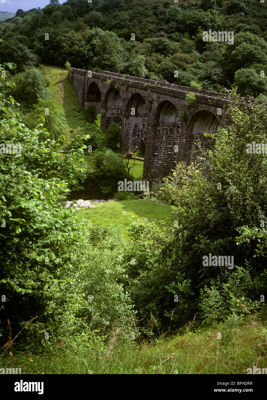 UK, Wales, Brecon Beacons, viaduct at Pontsticyll Stock Photo