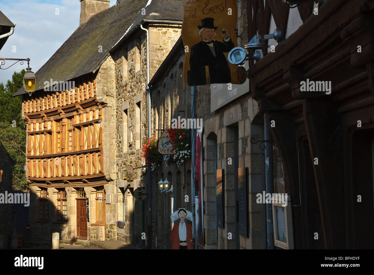 Maison d'Ernest Renan (birthplace of Ernest Renan), Treguier, Côte d’Armor, Brittany, France Stock Photo