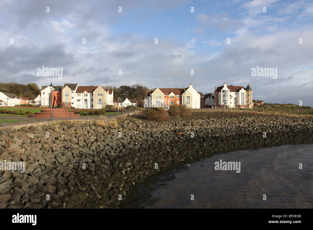 New housing development St David's harbour, Dalgety Bay, Fife Scotland