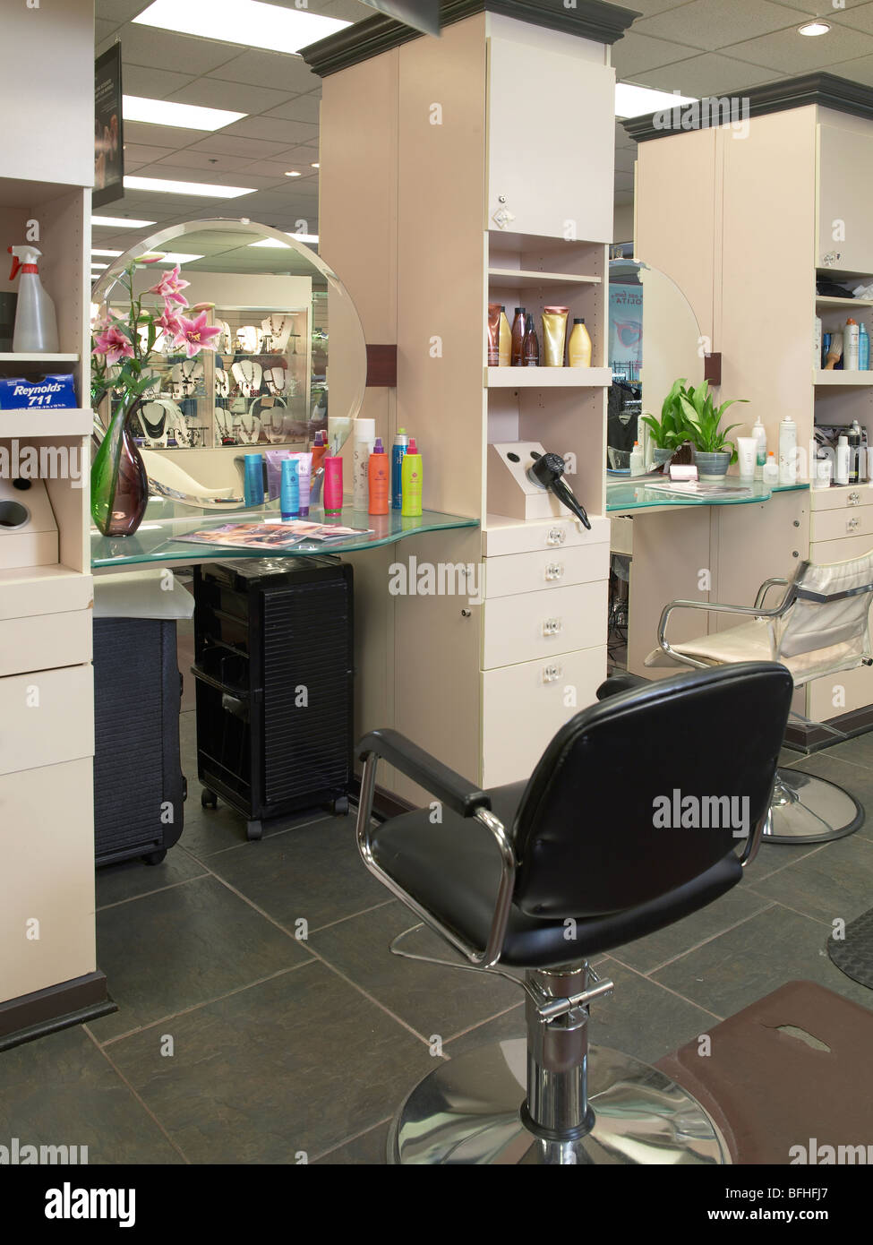 Hair Salon Barbershop Stock Photo