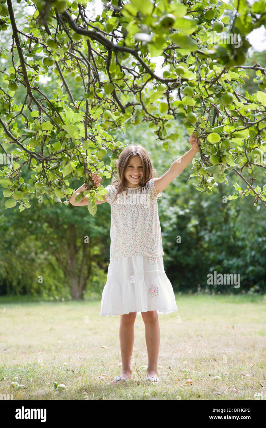 Young Girl Wearing Dress Stock Photo - Alamy