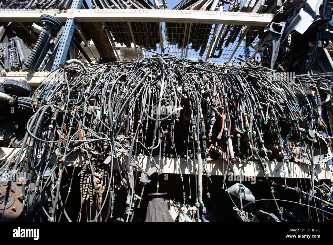 Old cables in junkyard Stock Photo Alamy