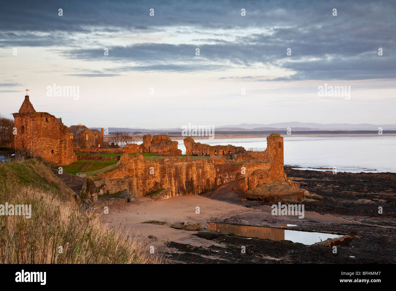 St Andrews Castle, Fife, Scotland Stock Photo