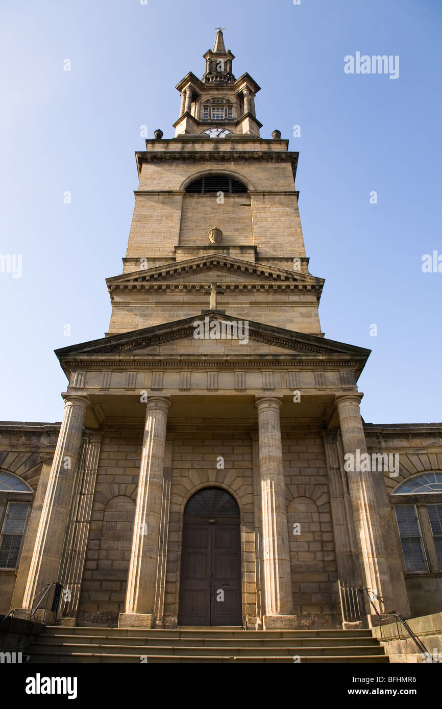 All Saints Church in NewcastleuponTyne. The elliptical church was